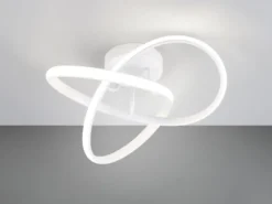 LED Decken- und Wandleuchte MEO Metall Weiß, Ø 40cm