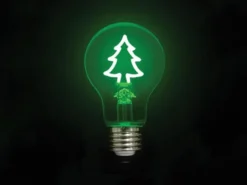 LED Deko Leuchtmittel Weihnachtsbaum Grün mit E27 Fassung