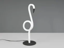 LED Deko Tischlampe INGO Weiß mit Schnurschalter, Höhe 35cm