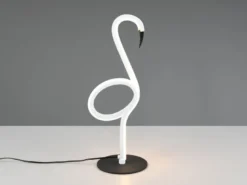 LED Deko Tischlampe INGO Weiß mit Schnurschalter, Höhe 35cm