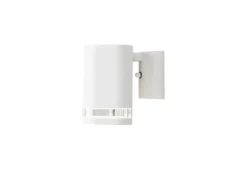 LED Design Außenwandleuchte Downlight aus Aluminium Höhe 13cm, Weiß