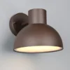 LED Downlight Außenwandleuchte Retro Style Rostbraun, Ø 20cm