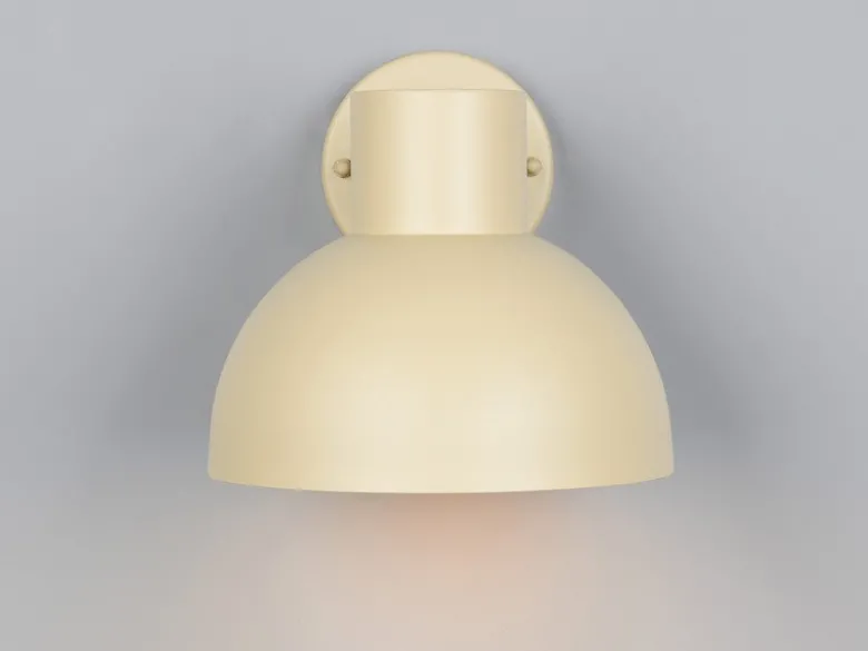 LED Downlight Außenwandleuchte Retro Style Beige, Ø 20cm