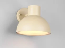 LED Downlight Außenwandleuchte Retro Style Beige, Ø 20cm