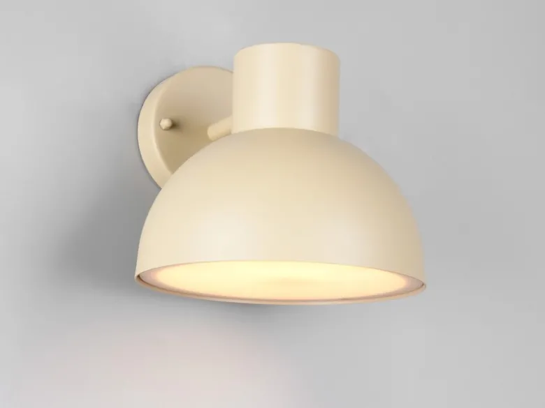 LED Downlight Außenwandleuchte Retro Style Beige, Ø 20cm
