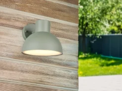 LED Downlight Außenwandleuchte Retro Style Grün, Ø 20cm