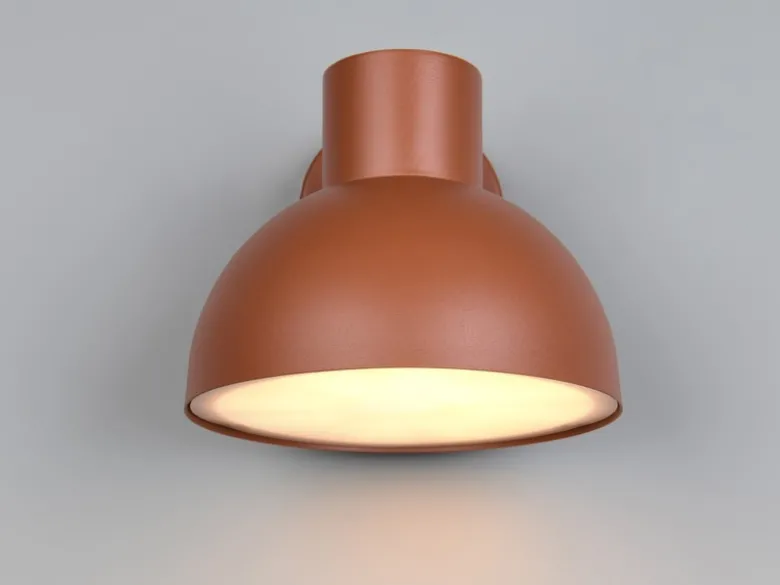 LED Downlight Außenwandleuchte Retro Style Apricot, Ø 20cm