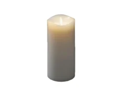 LED Duftkerze mit 6h Timer, flackernd, Ø 9cm, Höhe 18cm, Batteriebetrieb
