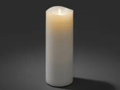 LED Duftkerze mit 6h Timer, flackernd, Höhe 23cm, Batteriebetrieb, 4 Düfte