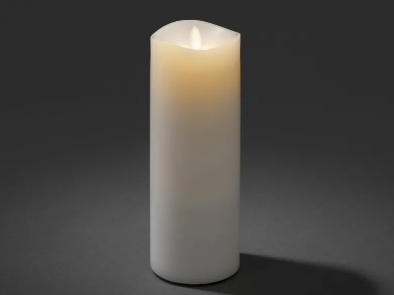 LED Duftkerze mit 6h Timer, flackernd, Höhe 23cm, Batteriebetrieb, 4 Düfte
