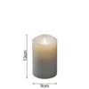 LED Duftkerze mit 6h Timer, flackernd, Ø 9cm, Höhe 13cm, Batteriebetrieb