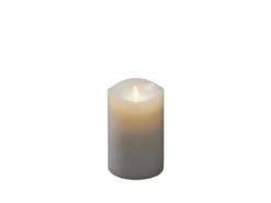 LED Duftkerze mit 6h Timer, flackernd, Ø 9cm, Höhe 13cm, Batteriebetrieb
