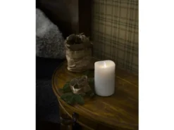 LED Duftkerze mit 6h Timer, flackernd, Ø 9cm, Höhe 13cm, Batteriebetrieb