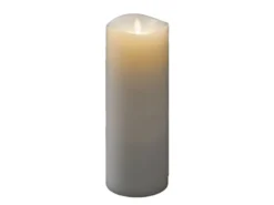 LED Duftkerze mit 6h Timer, flackernd, Ø 9cm, Höhe 23cm, Batteriebetrieb