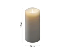 LED Duftkerze mit 6h Timer, flackernd, Höhe 18cm, Batteriebetrieb, 4 Düfte