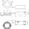 LED Einbaustrahler 6er Set, dimmbar, 2 Lichtfarben für Badezimmer, Ø 8,5cm