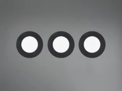 LED Einbaustrahler 6er Set, dimmbar, 2 Lichtfarben für Badezimmer, Ø 8,5cm
