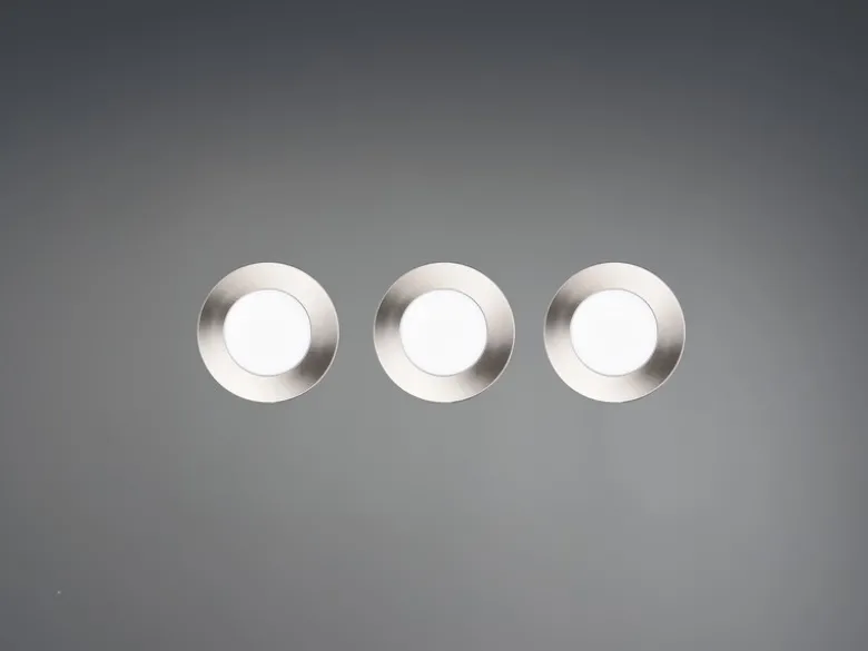 LED Einbaustrahler 6er Set, dimmbar, 2 Lichtfarben für Badezimmer, Ø 8,5cm
