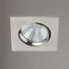 LED Einbaustrahler 2er Set eckig schwenkbar dimmbar Nickel matt 5,5W Deckenlampe