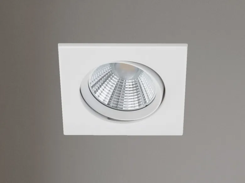 LED Einbaustrahler PAMIR eckig schwenkbar dimmbar Weiß 5,5W - Deckenbeleuchtung
