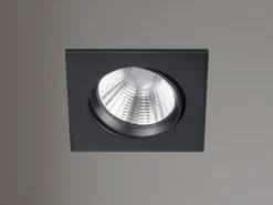 LED Einbaustrahler PAMIR eckig schwenkbar dimmbar Schwarz 5,5W Deckenbeleuchtung