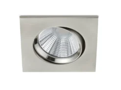 LED Einbaustrahler PAMIR eckig schwenkbar dimmbar Silber 5,5W Deckenbeleuchtung