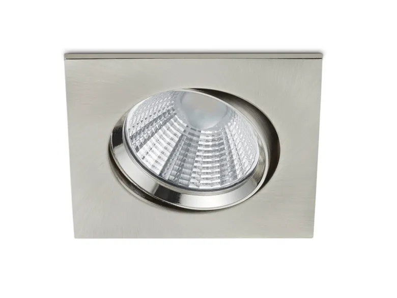 LED Einbaustrahler PAMIR eckig schwenkbar dimmbar Silber 5,5W Deckenbeleuchtung