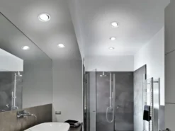 LED Einbaustrahler rund 4er Set Ø 8,5cm schwenkbar dimmbar Nickel matt 5,5W