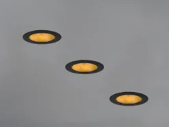 LED Einbaustrahler 230V 3er Set dimmbar, 3 Lichtfarben für Badezimmer, Ø 11cm