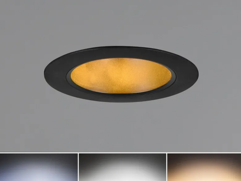 LED Einbaustrahler VIRUNGA 230V dimmbar, 3 Lichtfarben für Badezimmer, Ø 11cm