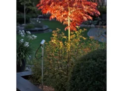 LED-Erdspießstrahler Gartenstrahler MONZA 107cm Aluminium, schwenkbar, 3W, IP44