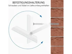 LED Flutlichtstrahler Aluminium Weiß Sicherheitsglas, 10 Watt, IP54