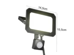 LED Flutlichtstrahler FUNCHAL 30W mit Bewegungsmelder, IP44, Breite 14,5cm