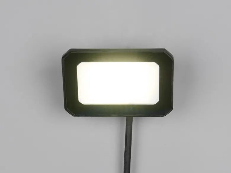 LED Flutlichtstrahler FUNCHAL 20W Aluminium Schwarz, IP65, Breite 12cm