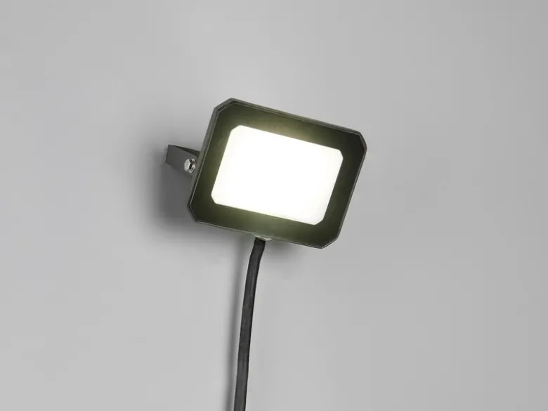 LED Flutlichtstrahler FUNCHAL 20W Aluminium Schwarz, IP65, Breite 12cm