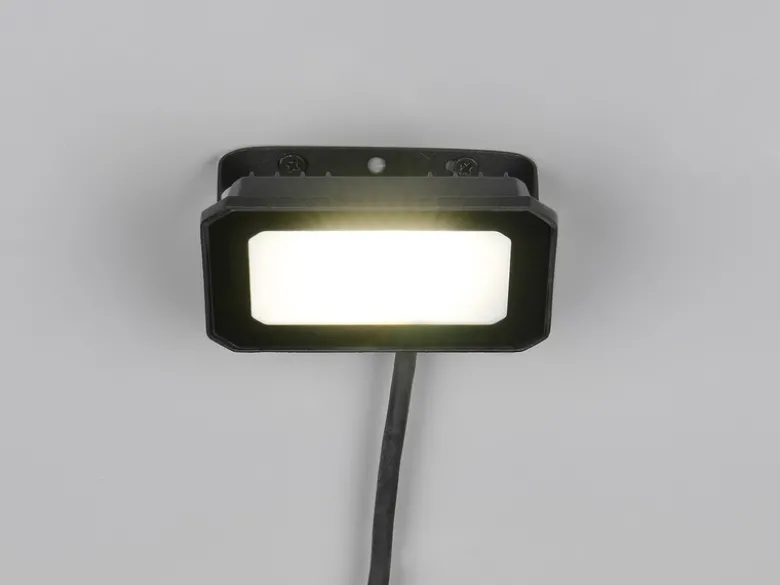 LED Flutlichtstrahler FUNCHAL 20W Aluminium Schwarz, IP65, Breite 12cm