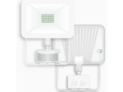 LED Flutlichtstrahler mit Bewegungsmelder Weiß, 20 Watt, IP54