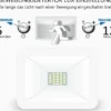 LED Flutlichtstrahler mit Bewegungsmelder Weiß, 10 Watt, IP54