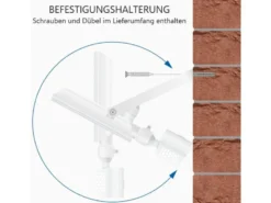 LED Flutlichtstrahler mit Bewegungsmelder Weiß, 10 Watt, IP54