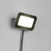 LED Flutlichtstrahler 20W, Aluminium Schwarz, IP65, mit Anschlussbox