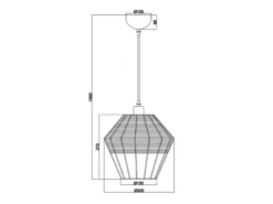 LED Gothic Pendelleuchte Dark Romantic Schwarz Dunkelromantik