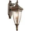 LED große historische Außenwand Laterne, Bronze Höhe 64cm