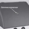 LED Hausnummernleuchte Anthrazit mit Dämmerungssensor, Höhe 27cm