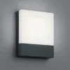 LED Hausnummernleuchte PECOS eckig, Außenwandleuchte in Anthrazit, Höhe 20cm
