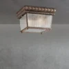 LED Historische Außen Deckenleuchte Bronze, Ø23,5cm