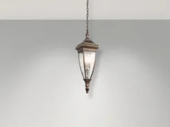 LED Historische Außen Hängeleuchte, Bronze Ø18cm