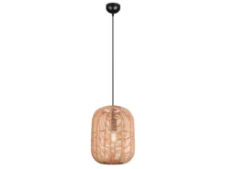 LED Hängelampe mit Sisal Geflecht Lampenschirm, Ø 35cm