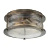 LED Industrial Deckenleuchte für Innen & Außen, Bronze Ø30,5cm