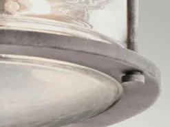 LED Industrial Deckenleuchte für Innen & Außen, Anthrazit Ø30,5cm