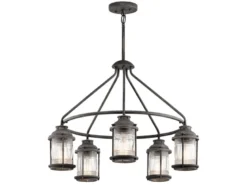 LED Industrial Pendelleuchte für Innen & Außen, Anthrazit Ø66cm